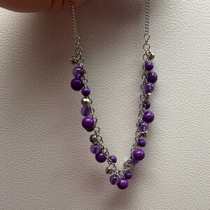 paparazzi Purple Multi-Bead Layered Necklace